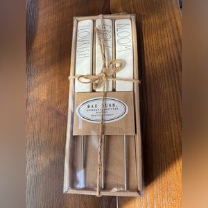 Rae Dunn garden markers flourish bloom grow